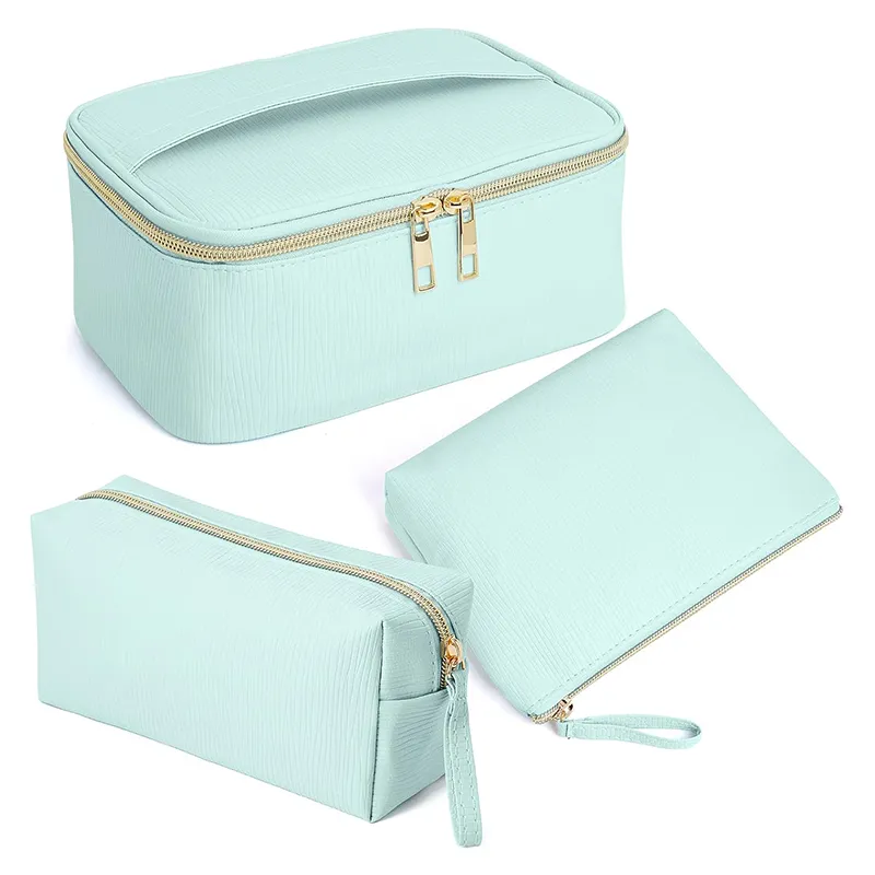 Vegan Leather Cosmetic Bag